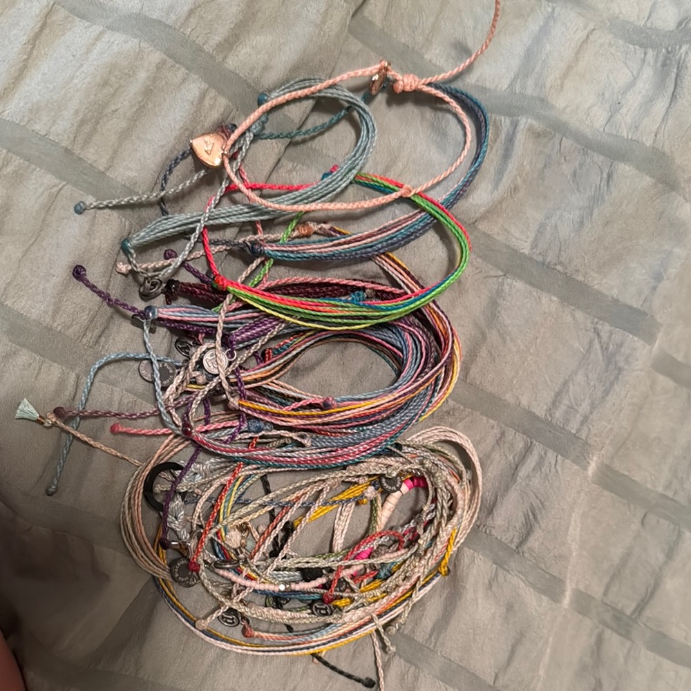 Pura Vida Colorful String Bracelet Set